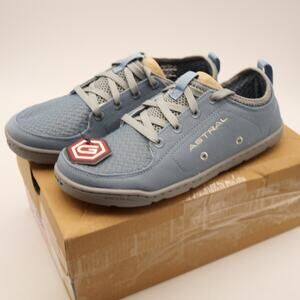 NEW Astral Loyak  Women's 7 Minimalist Water Shoes Shadow Blue 2 Sets of Laces